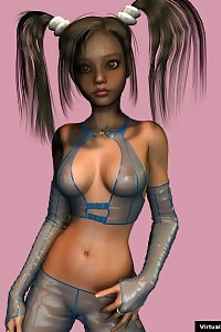 Inviting 3d Younggirl In A Sheer Vinyl Dress