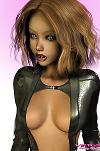 A Heartwarming 3d Queen In Her Tight Coat And A Tanga