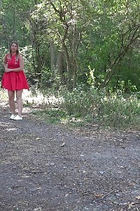 Blonde Nikki Dream Pissing In The Woods