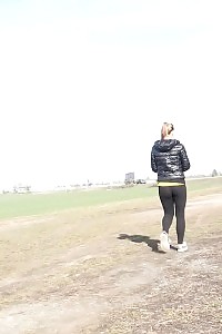 Naomi Benet Relieves Herself In The Woods