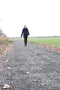 Esperansa Pisses In Outdoor In Woods