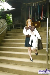 Sexy Asian Girl Yamazaki Likes Stripping Her Large Inviting Titties