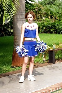 This Sinful Cheerleader Goes For An Public Solo And Slender Dips And Finishes Up Jerking Off In This Tale