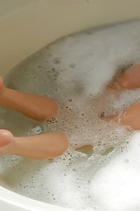 Taking A Bubble Bath Nude