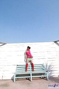 Asian Bombshell In Red Flaunts Her Sensitive Body And A Cunt