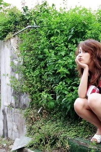 Breathtaking Asian Siren Presents Off Her Delectable Tits And Hairy Cunt In A Cabin On The Sandy Beach