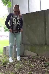 Naomi Benet Pulls Down Denims And Pissing In Public